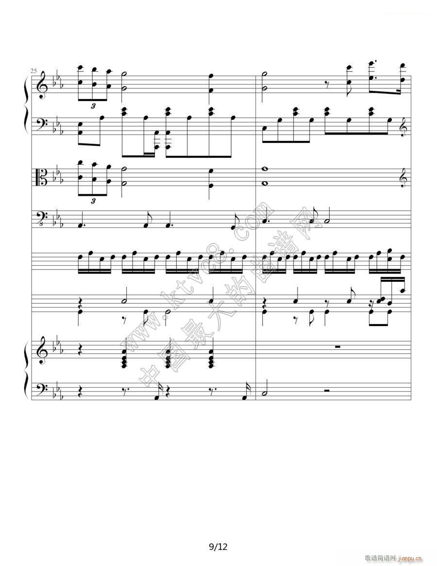 罗密欧与茱丽叶（钢琴协奏曲总谱）9_理查德 克莱德曼9