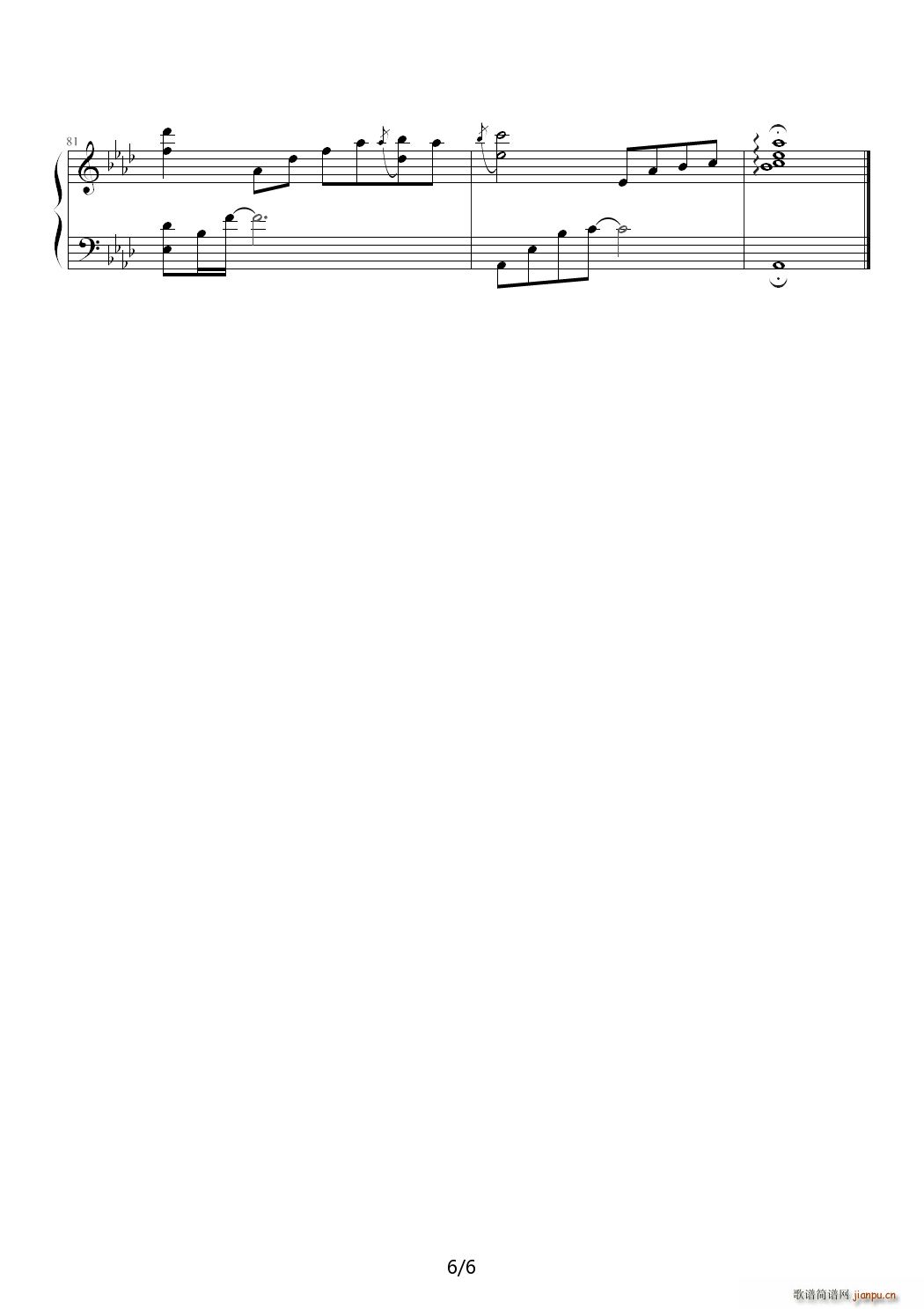 雨凡幻想曲 降A调6