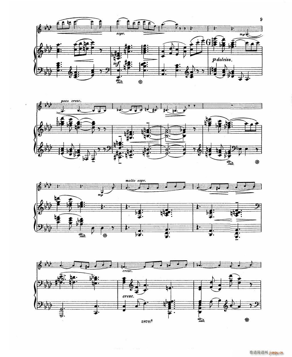 Bowen Barcarolle for violin and piano11