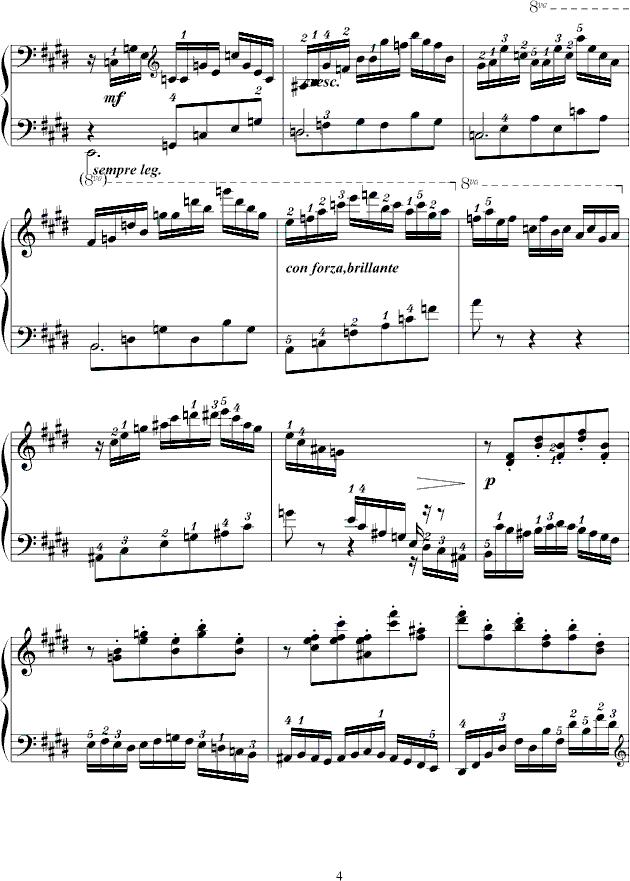 练习曲Op.72 No.1-钢琴谱(钢琴曲)-莫什科夫斯基-Moszkowski4