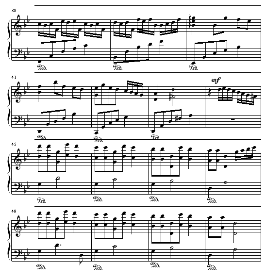 追梦人 - (纯钢琴版)-钢琴谱(钢琴曲)-神秘园3