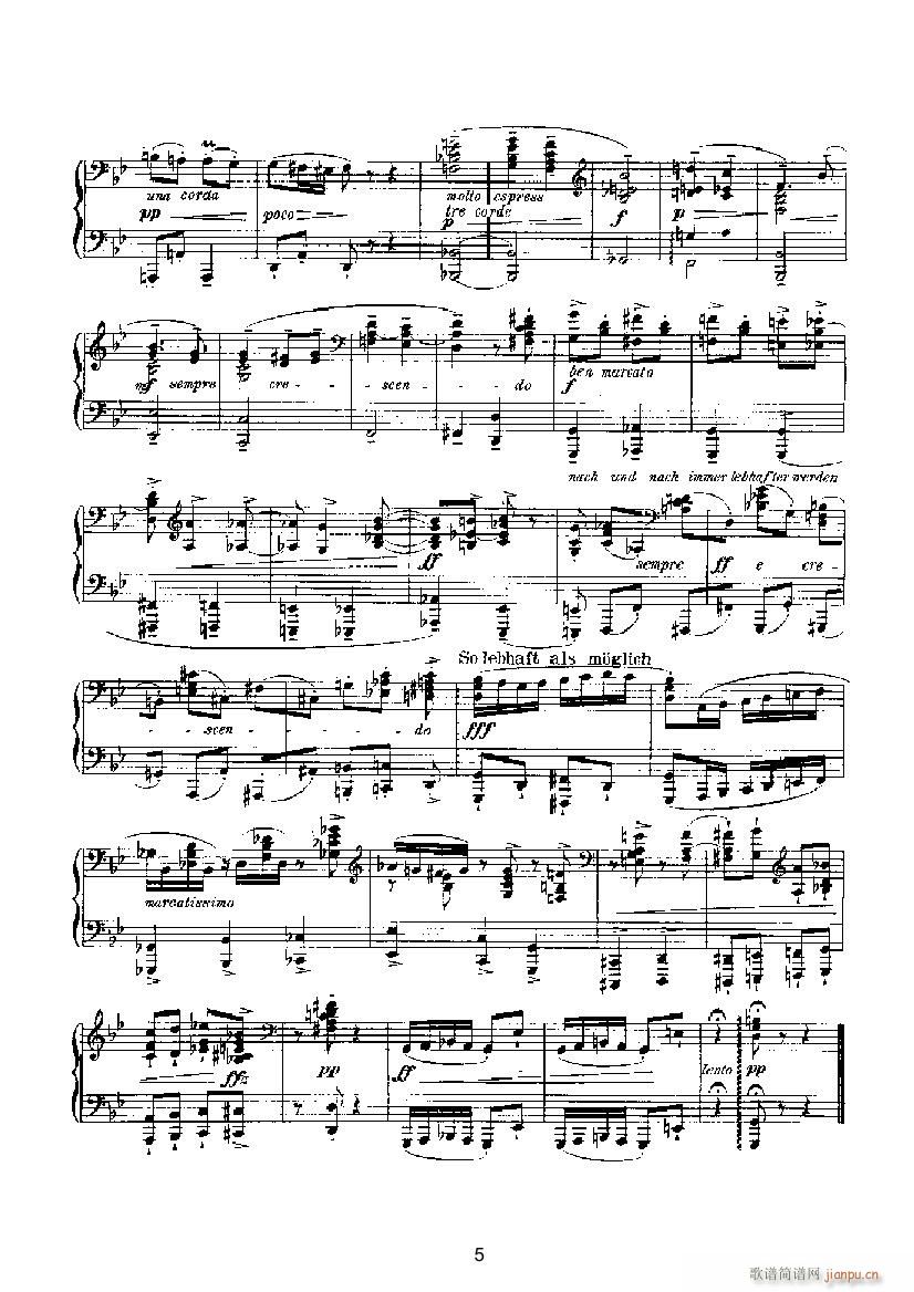 滑稽曲1（四手联弹） 键盘类 钢琴_马克斯.雷格尔5