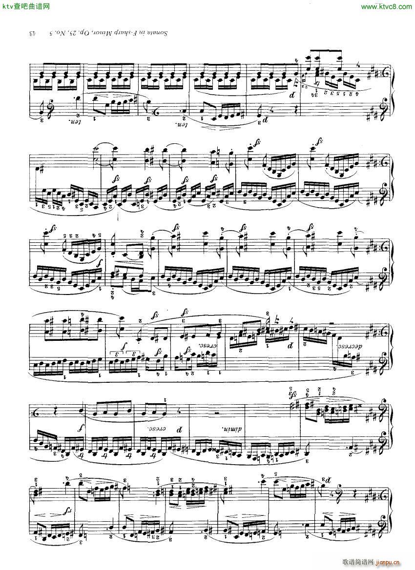 Clementi 25 5 Sonata Fsharp minor7