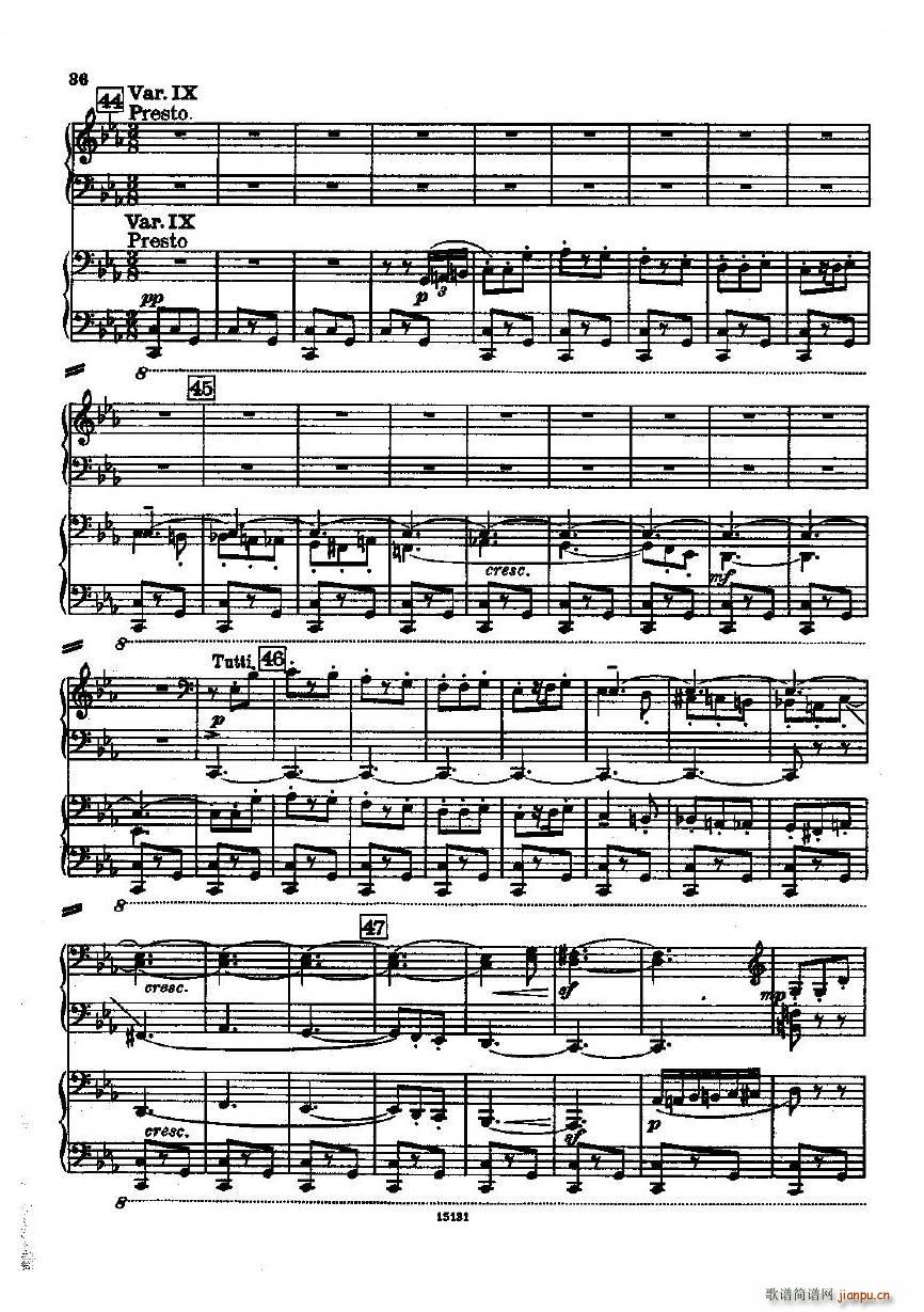Dohnanyi Variations Nursery Rhyme Op25（一）36