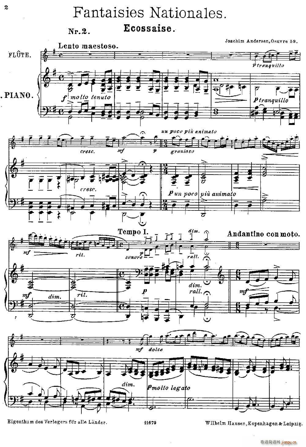 Fantaisies nationales Ecossais (Op 59 No 2)(长笛 钢琴伴奏)1