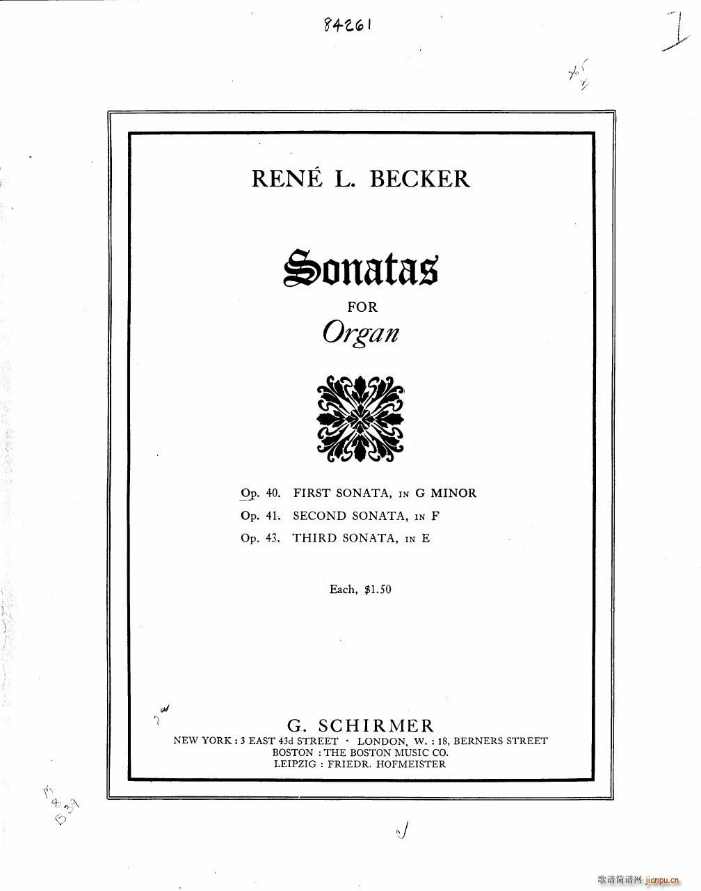 Becker Reme op 40 Sonate 11
