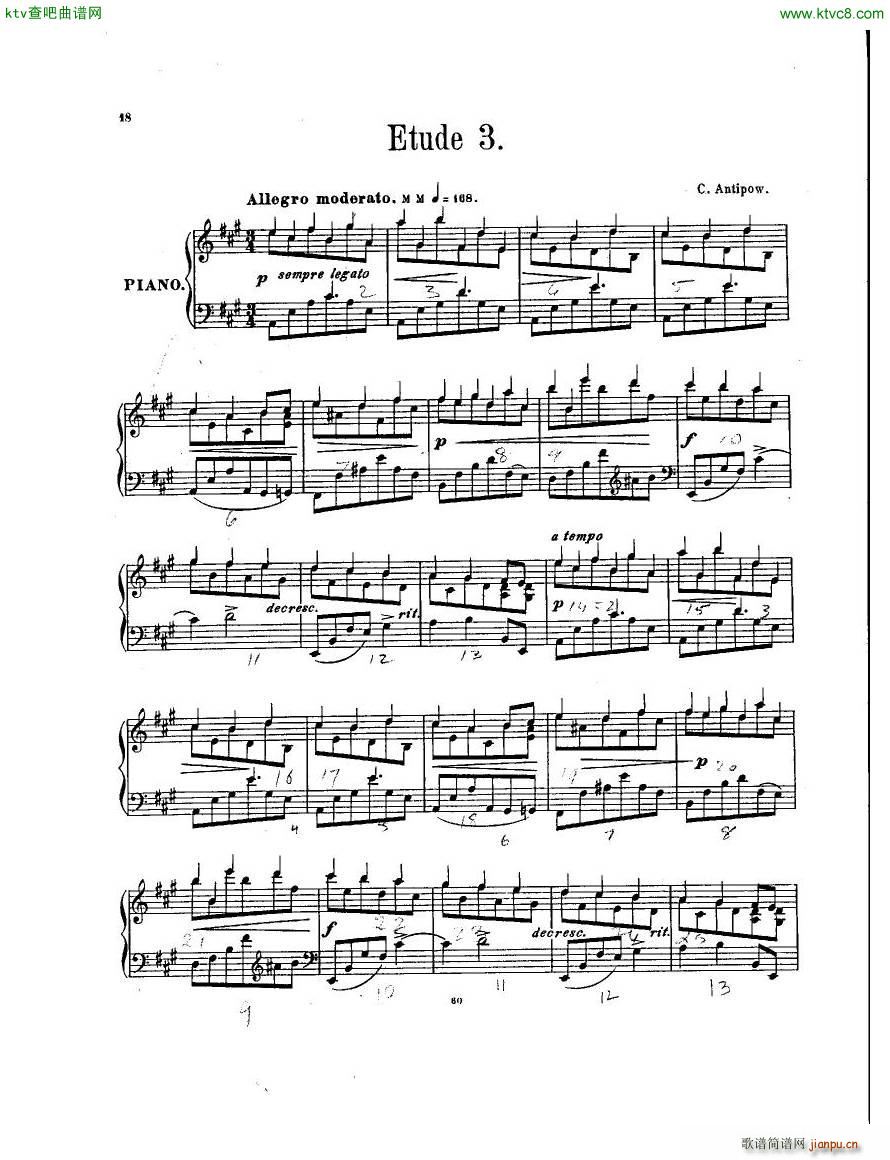 Antipov op 1 Trois Etudes17