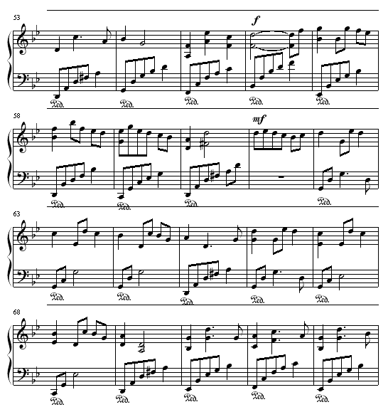 追梦人 - (纯钢琴版)-钢琴谱(钢琴曲)-神秘园4