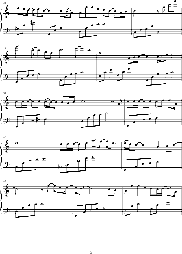 猜不透―叮当 -钢琴谱(钢琴曲)-丁当3