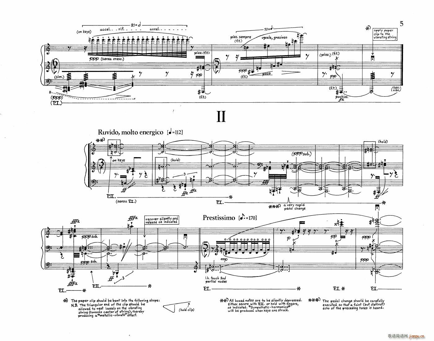 Crumb Five Pieces for Piano3