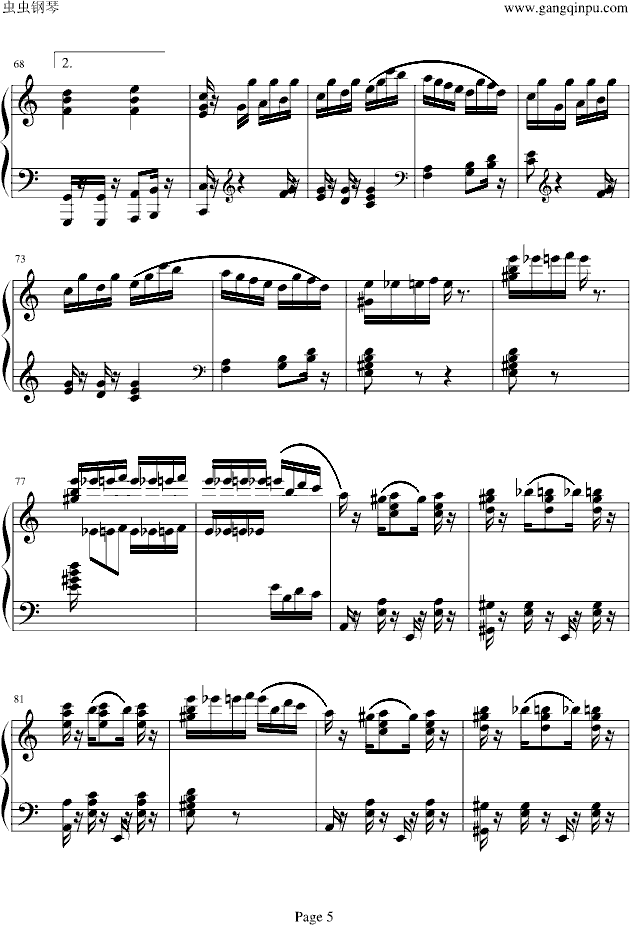 致爱丽丝-新版-钢琴谱(钢琴曲)-未知分类5