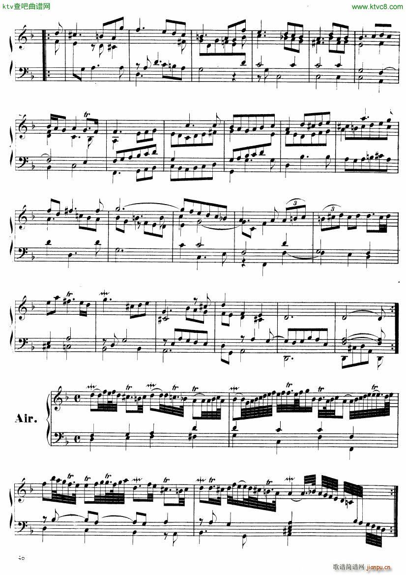 Handel Suite in D minor G112 1176