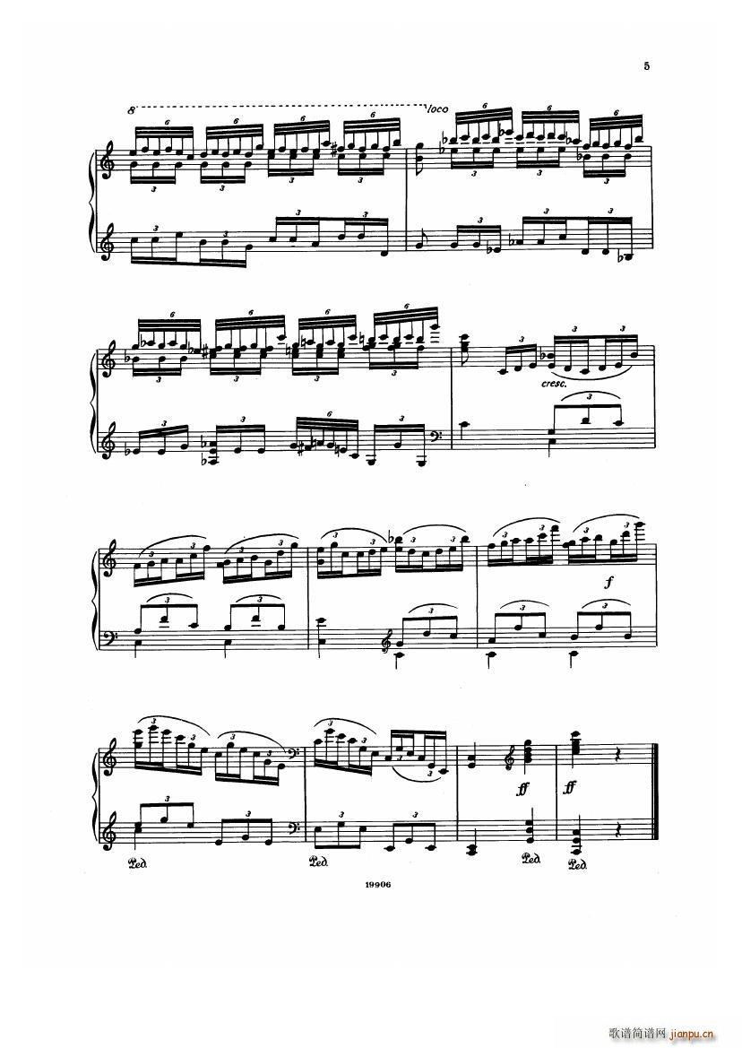 Albeniz op 65 Etudes no 1 75