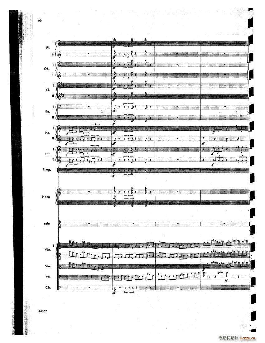 Barber op 14 Violin Concerto Score 二25