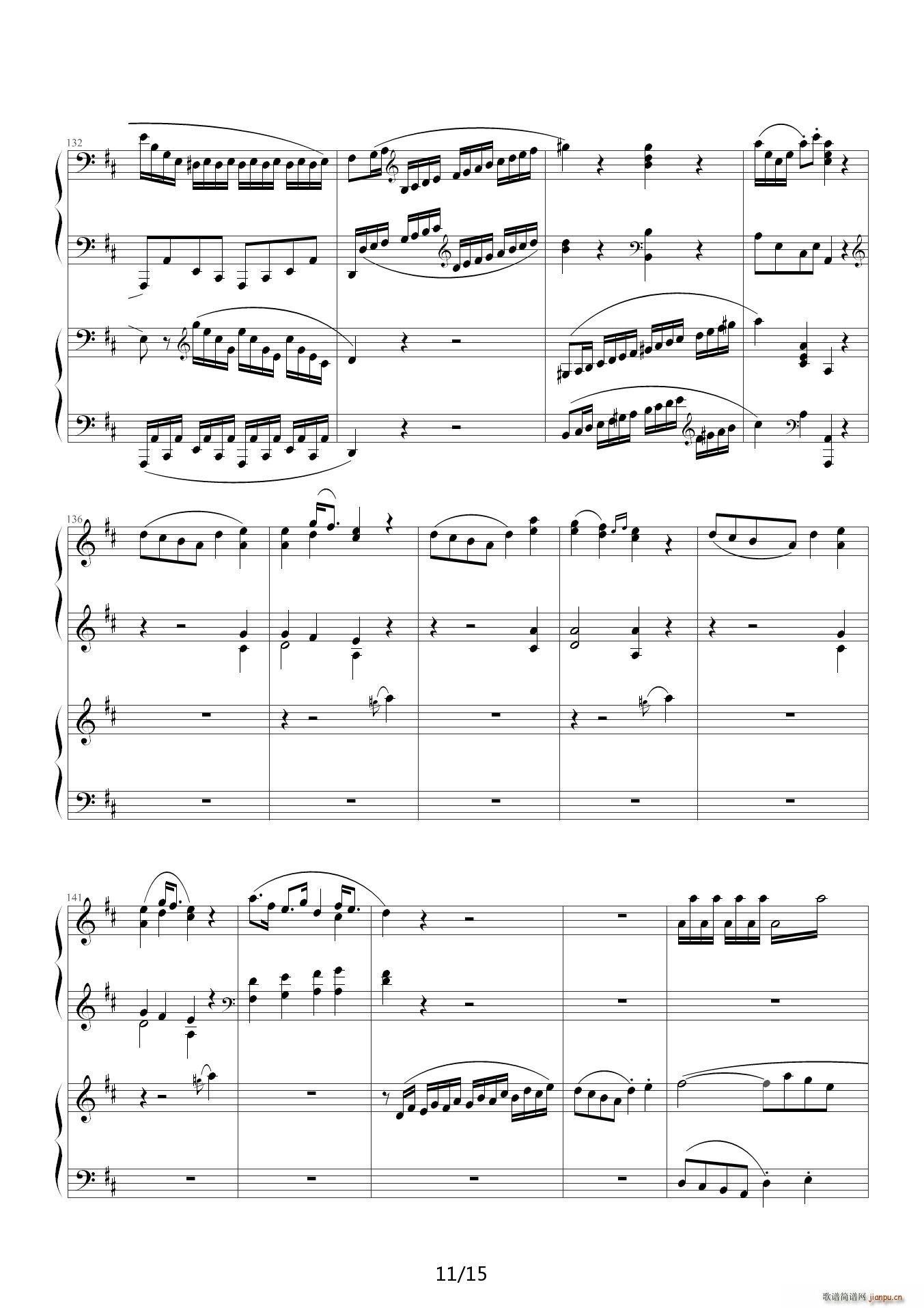 莫扎特D大调双钢琴奏鸣曲K448第一乐章11