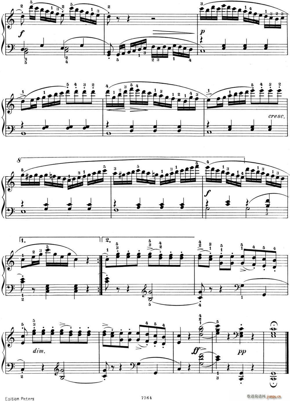 25首车尔尼Op 748练习曲NO 12