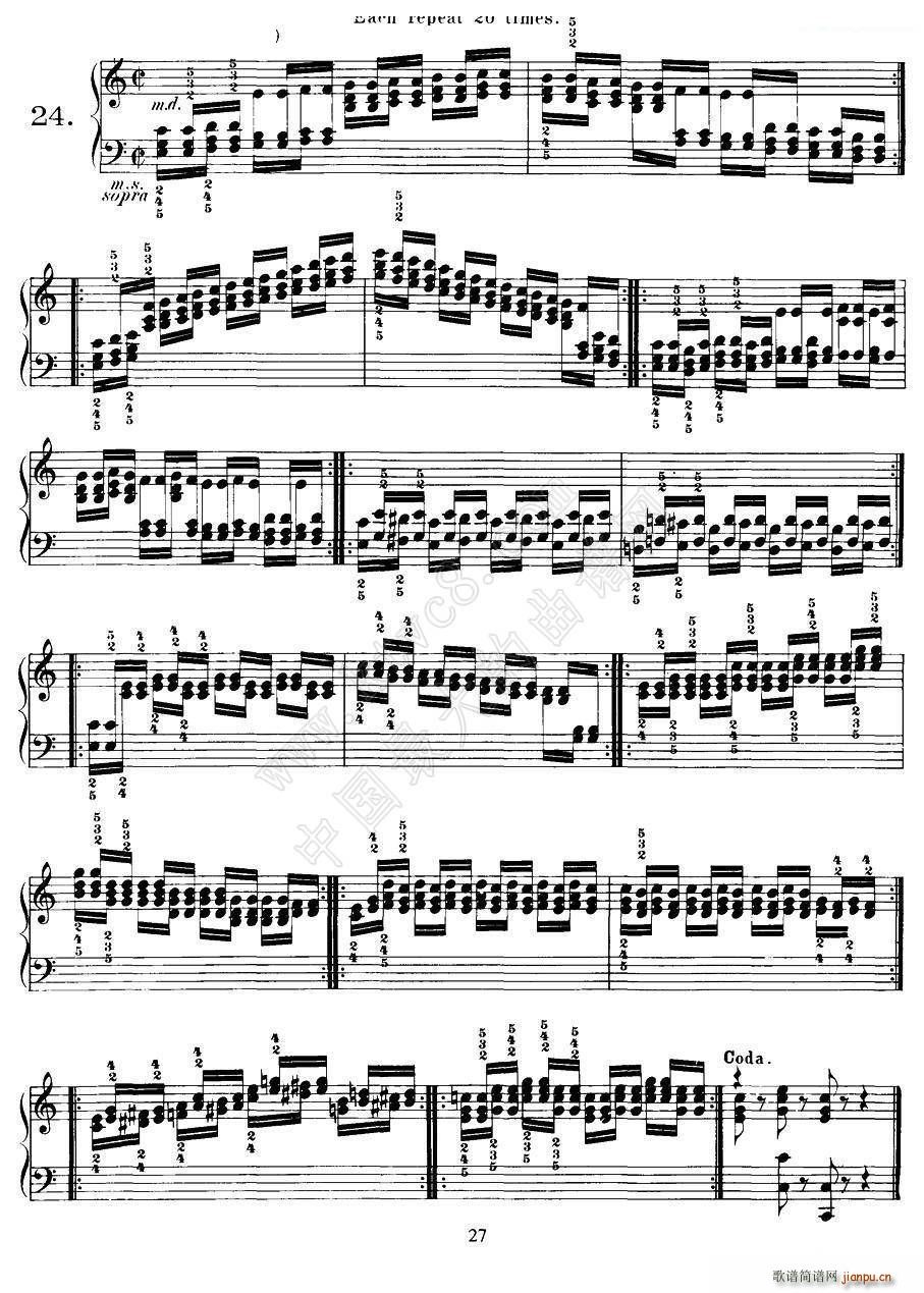 Czerny - 40 Daily Exerci Op 337（20―25）（40首日常训练曲）5