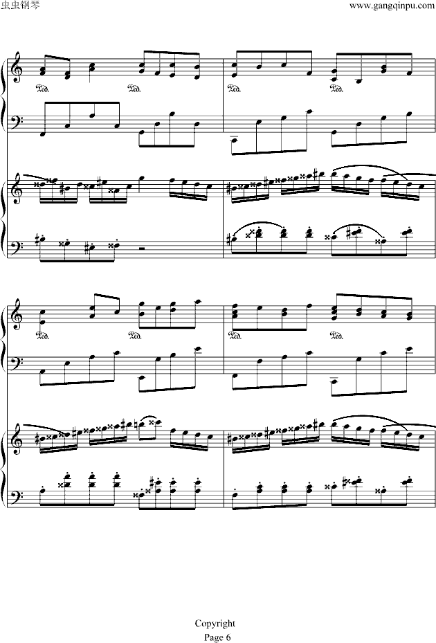 土耳其进行曲――卡农-钢琴谱(钢琴曲)-帕赫贝尔-Pachelbel6
