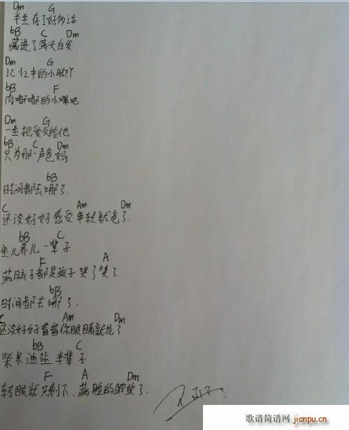 时间都去哪了 简易版_王铮亮1