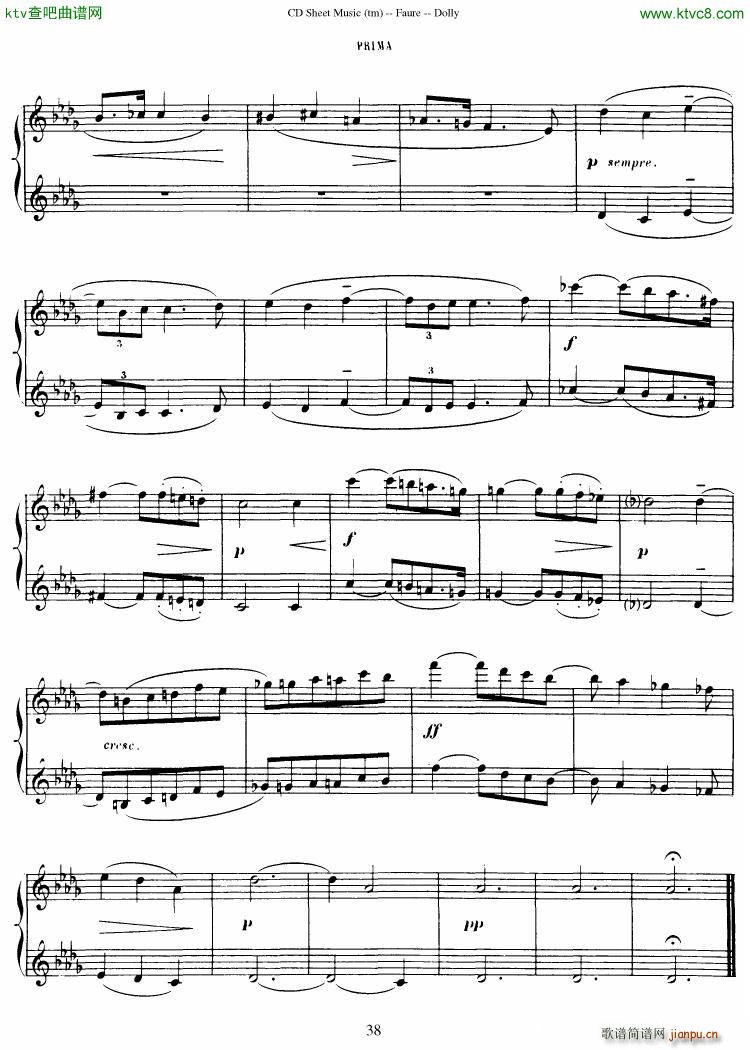 Fauré op 56 Dolly Suite39