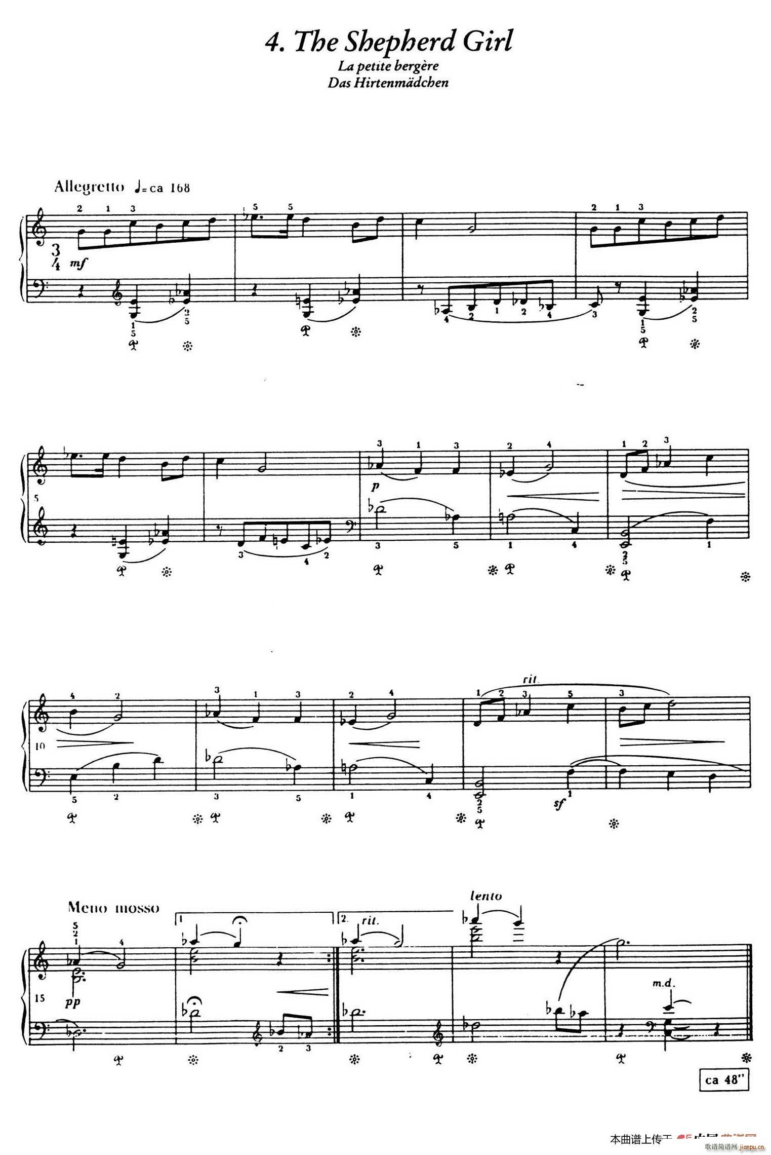 12 Folk Melodies(十二首民间曲调 4)1