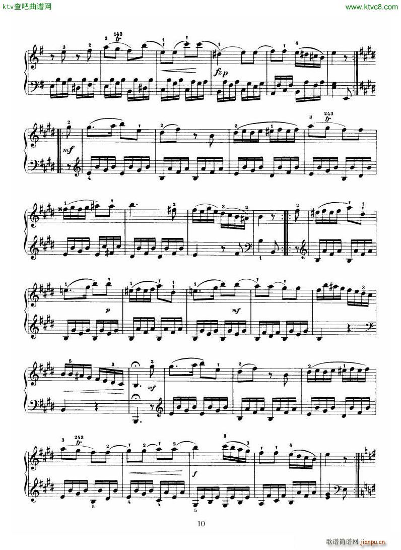 Haydn Piano Sonata No 34 In E10