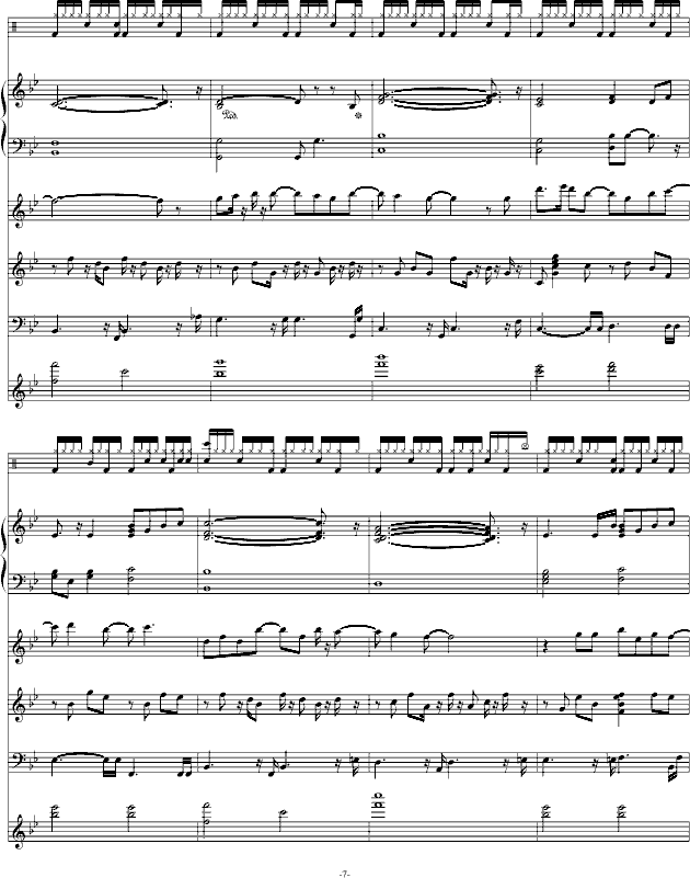 献给自己的生日-钢琴谱(钢琴曲)-swenl7