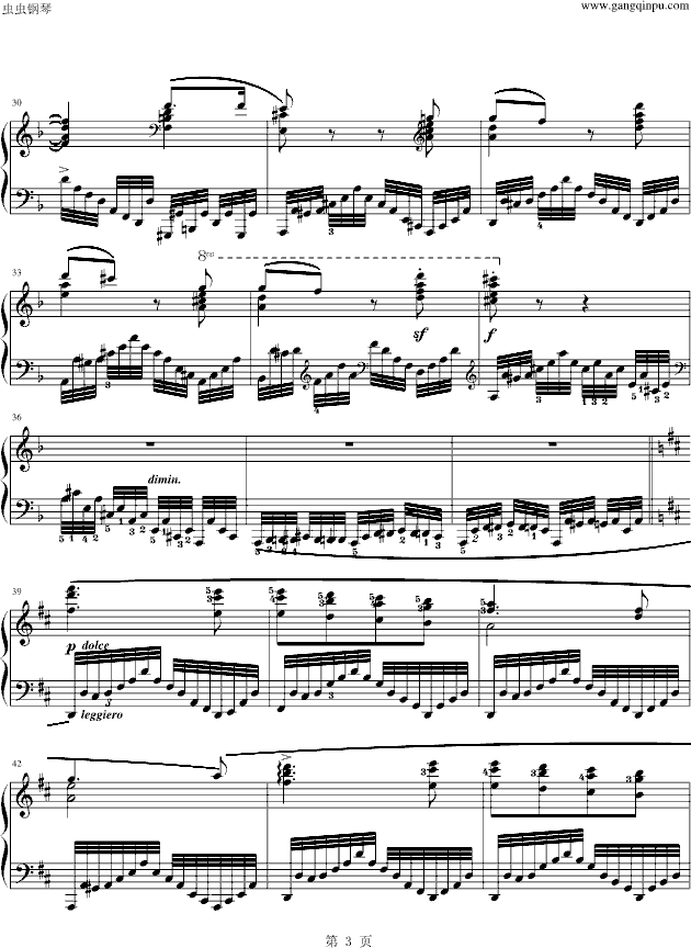 练习曲Op.740 No.12-钢琴谱(钢琴曲)-车尔尼-Czerny3