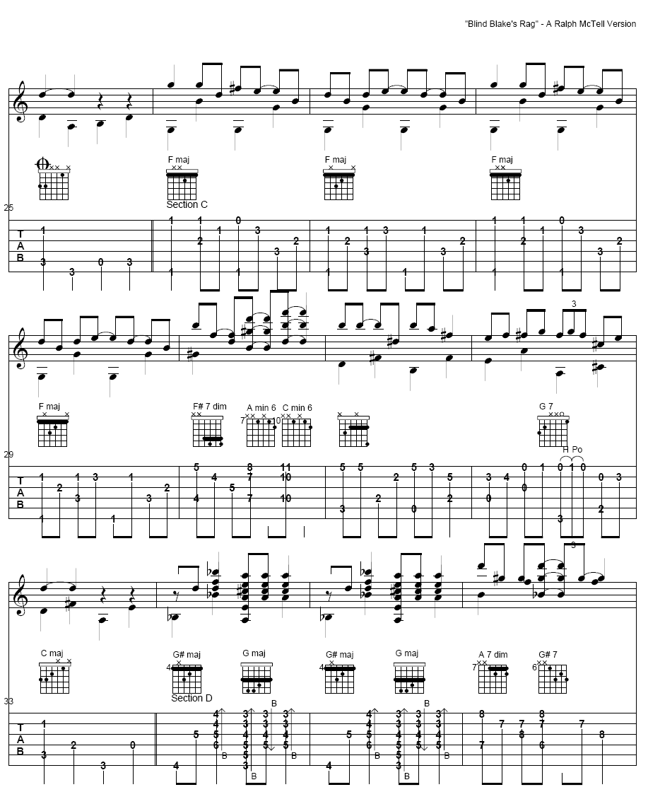 Blind Blakes Rag_独奏2