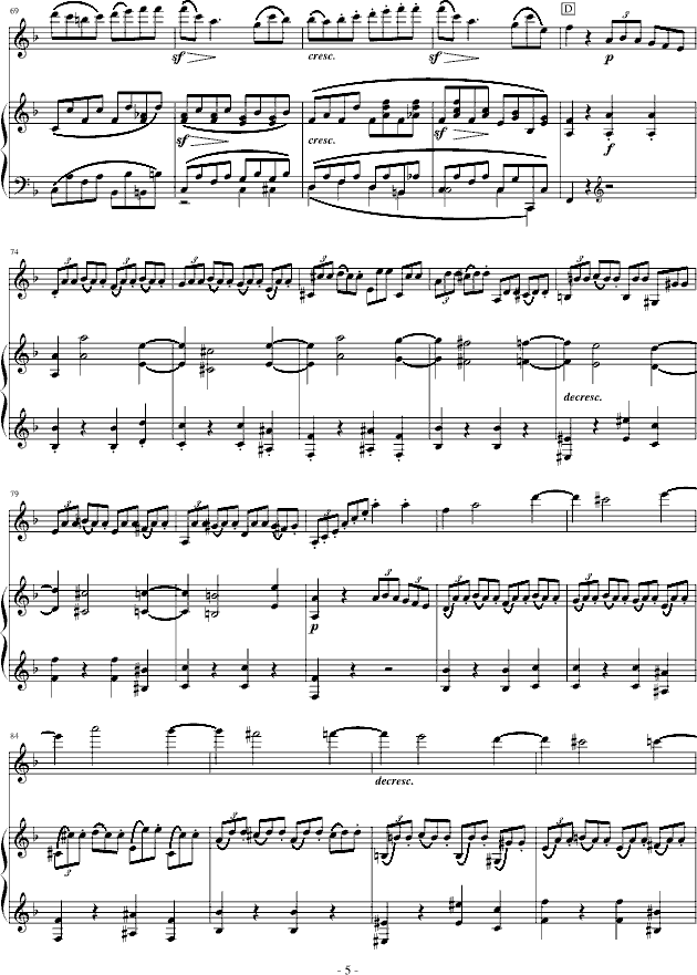 贝多芬-春天奏鸣曲(Op.24)第四乐章-钢琴谱(钢琴曲)-贝多芬-beethoven5