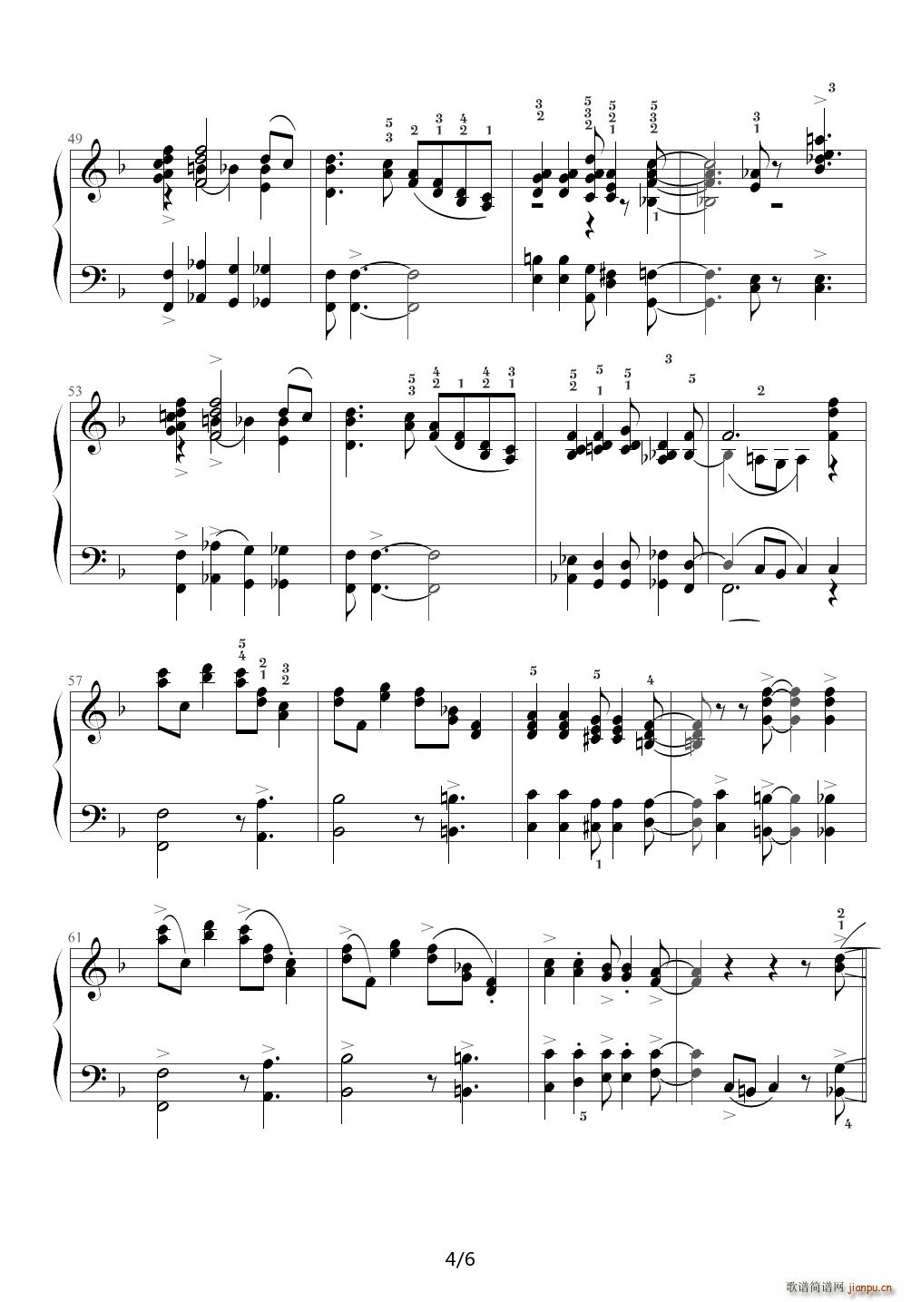 Hallelujah Time F调4