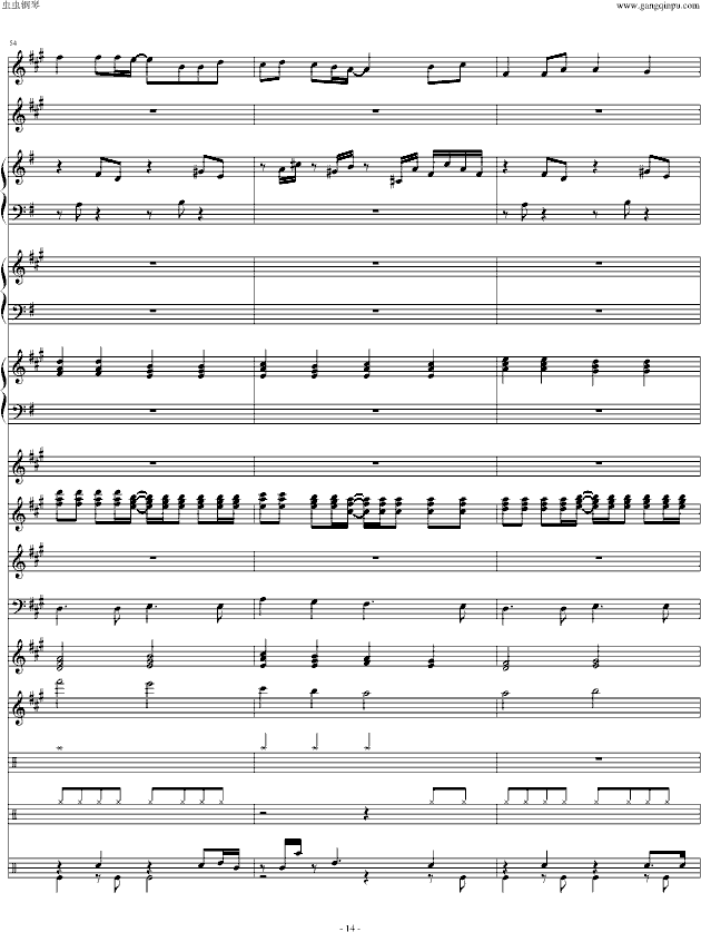 童话(音效经修改)-钢琴谱(钢琴曲)-swenl14