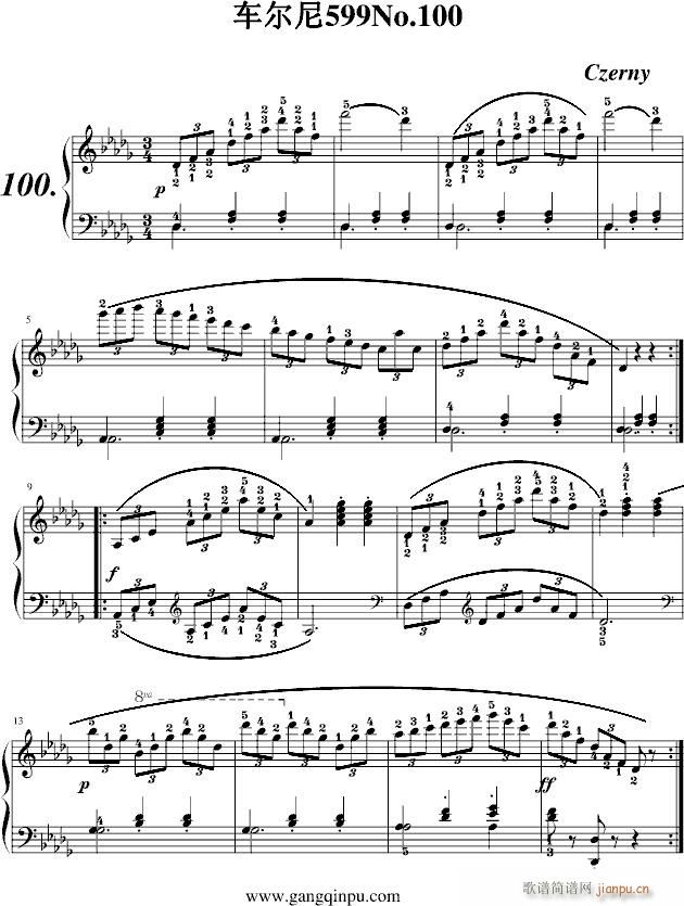 车尔尼599练习曲_车尔尼-Czerny1