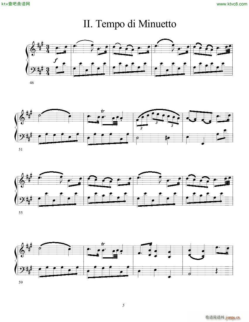 Clementi op 1 No 5 Sonate A major5