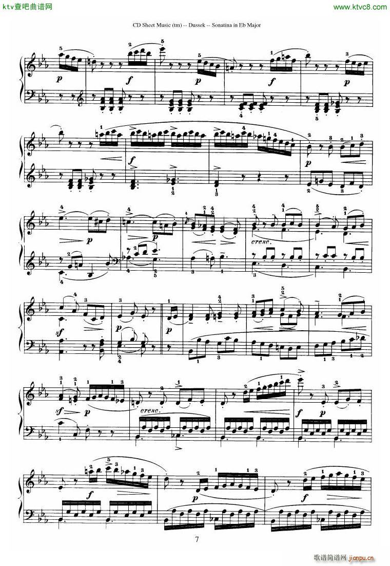 Dussek Sonatina in G Major36