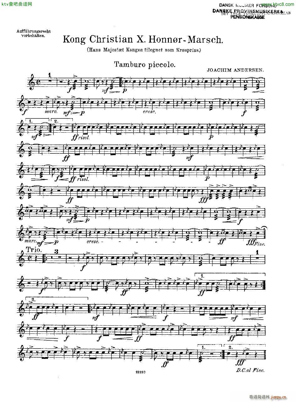 Andersen Kong Christian X Honn rmarsch orch30