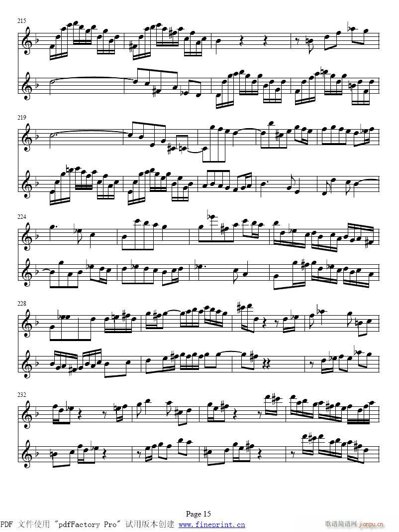 d小调两支小提琴协奏曲15-22提琴1