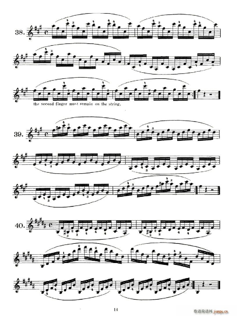School of Mechanism,Op.74（小提琴技巧 作品.74）14