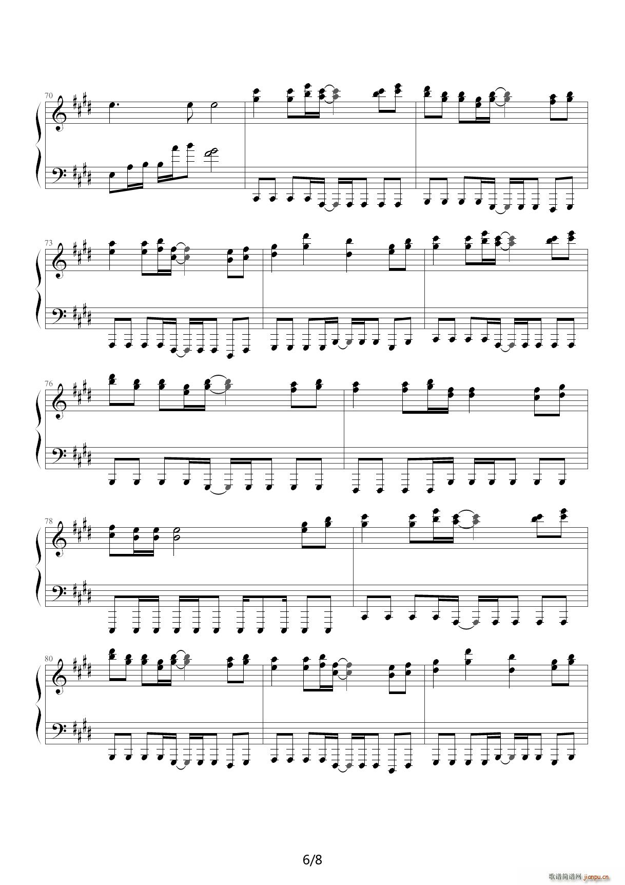 Rage Your Dream 头文字D结尾钢琴完整版动画片 降E调6
