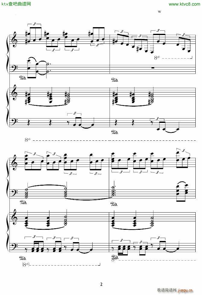 X战记插曲 宿命 双钢琴版2