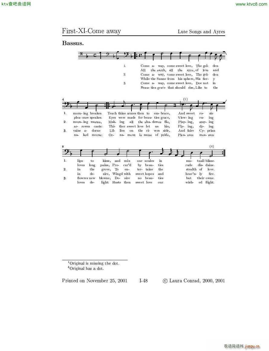 Dowland Lute Music 二4