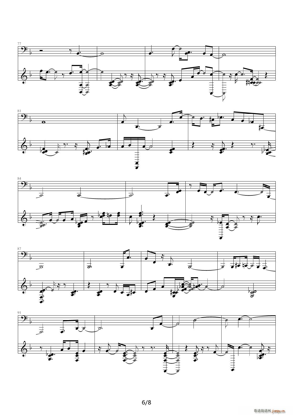 Blue In Green（爵士版） F调6