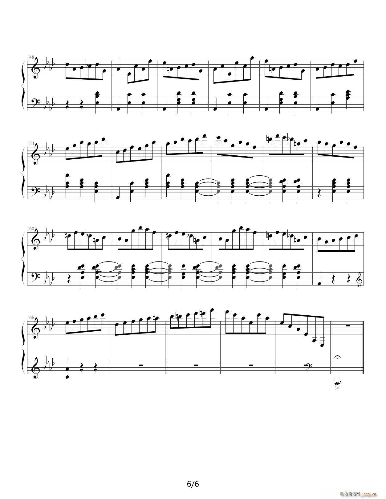 肖邦圆舞曲Op643 降A调6