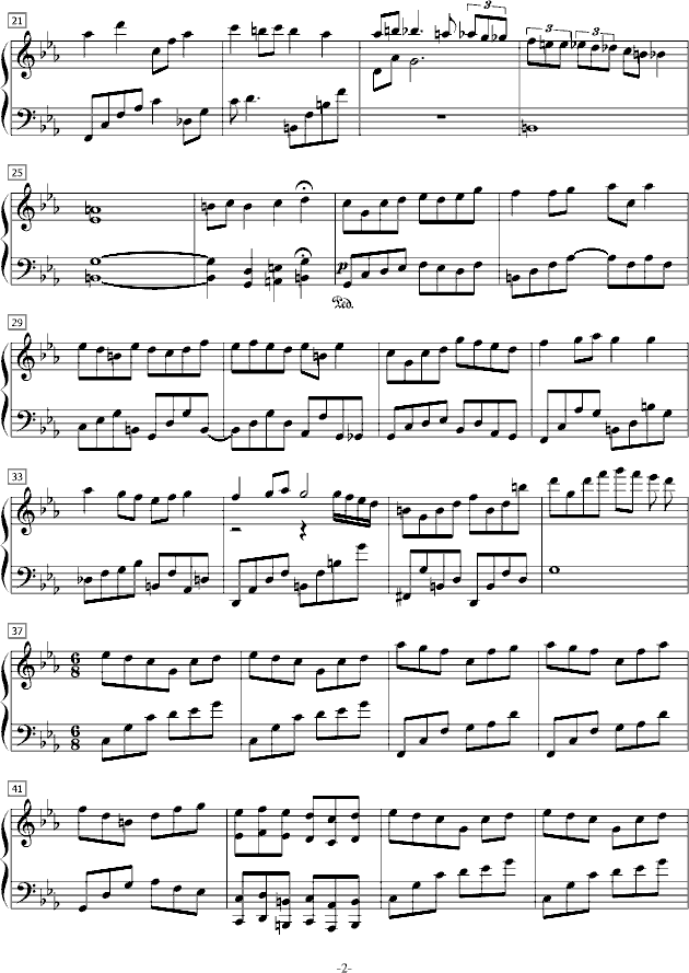 琉璃物语（二）-钢琴谱(钢琴曲)-琉璃岚2