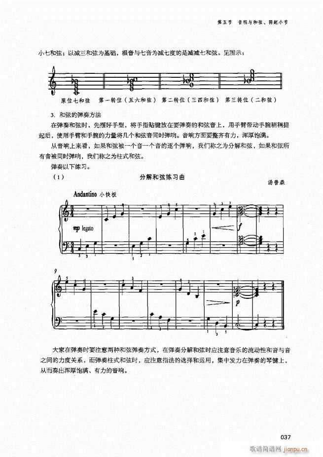 成人钢琴基础教程目录1-8039