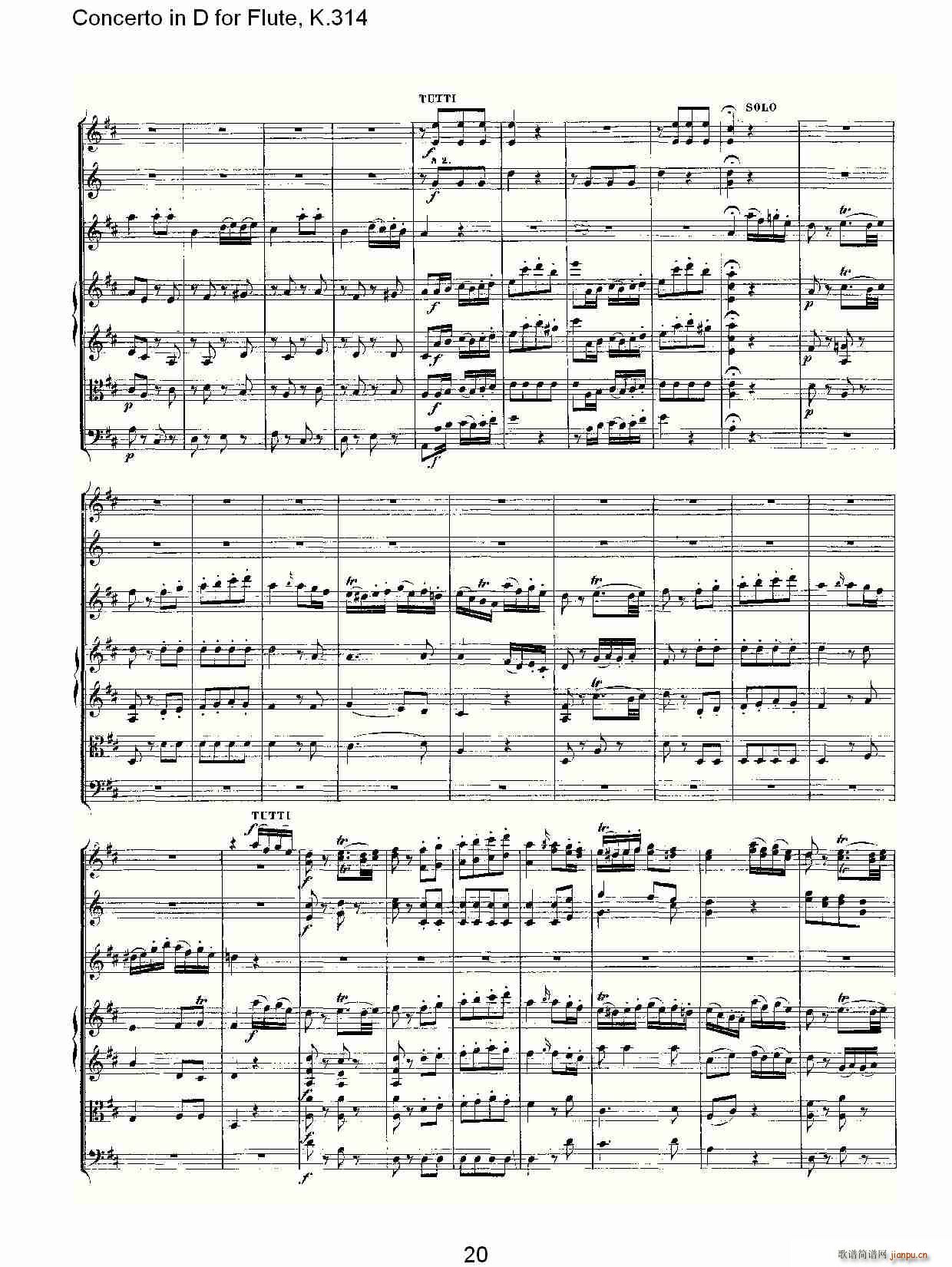 Concerto in D for Flute, K.314（D调长笛协奏曲, K.314）20