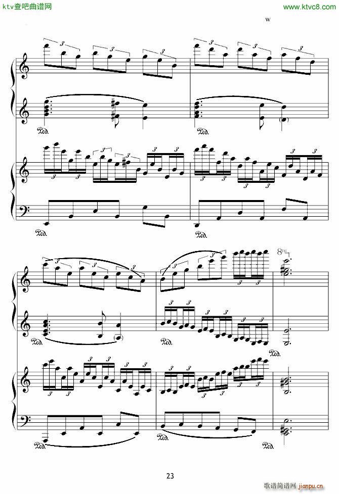 X战记插曲 宿命 双钢琴版23