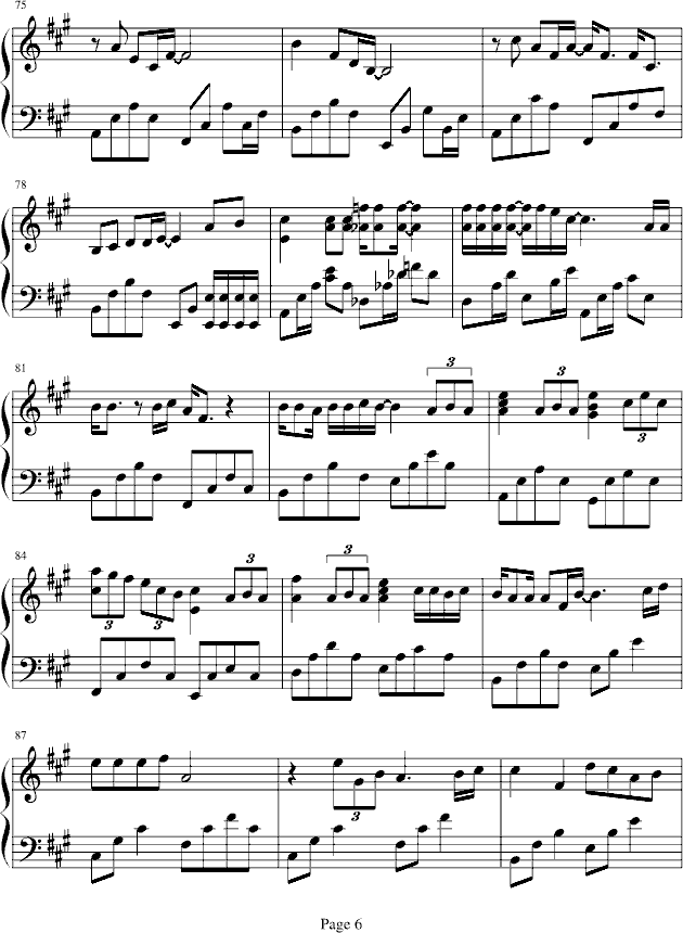 劲歌金曲-钢琴谱(钢琴曲)-古巨基6