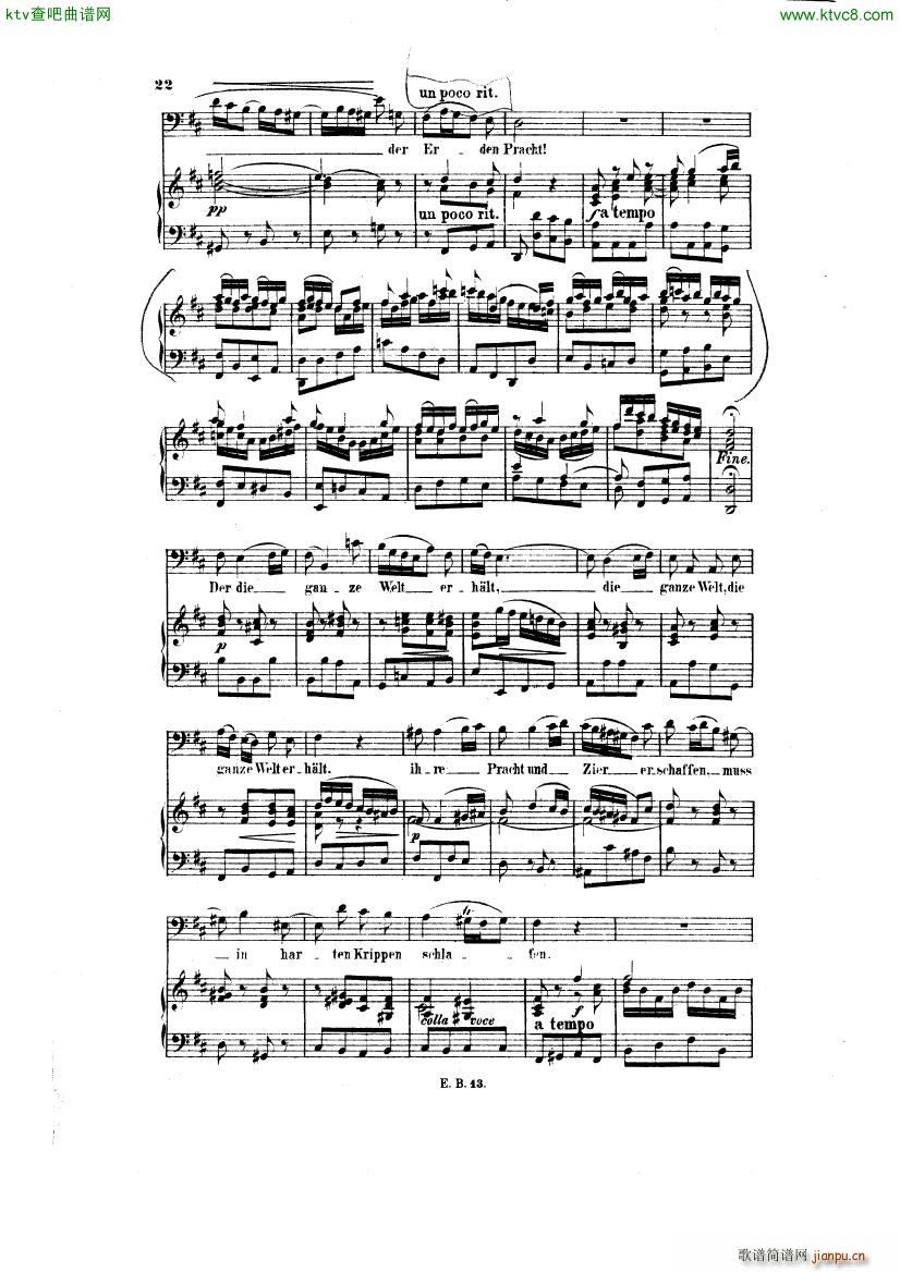 Bach JS BWV 248 Christmas Oratorio No 2 912