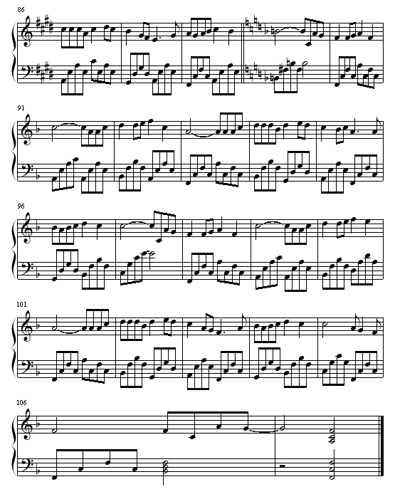 无赖-钢琴谱(钢琴曲)-郑中基5